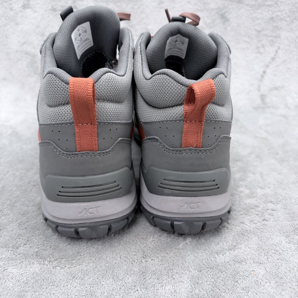Oboz Sypes Mid B-Dry Men’s Gray/Orange Leather Waterproof Hiking Boots  Size 10 - Picture 4 of 12